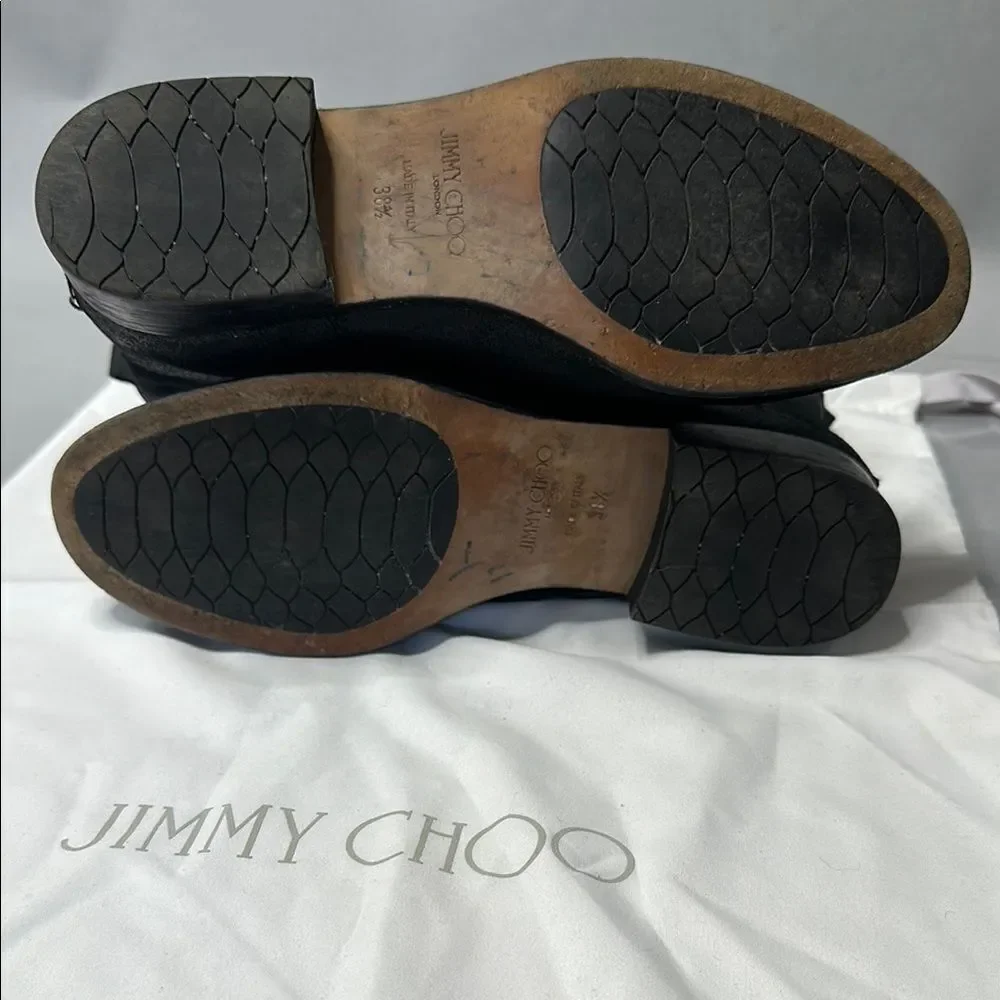 Authentic Jimmy Choo Ankle Booties | Black Suede | EU 38.5 | (A-1526)